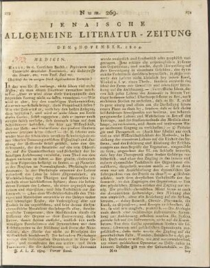Num. 269. Den 9. November 1804