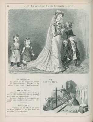 "Der guten Tante Eulalia Lieblingsspiel" "Die verliebte Köchin"