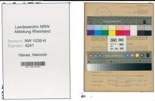 Entnazifizierung Heinrich Haves , geb. 28.10.1895 (Landwirt)