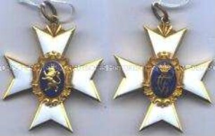 Fürstlich Schwarzburgisches Ehrenkreuz, Ehrenkreuz 1. Klasse