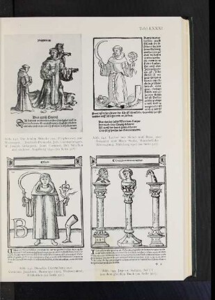 Abb. 143. Jupiter, Saturn, Sol (?) aus dem gleichen Buch (zu Seite 521).