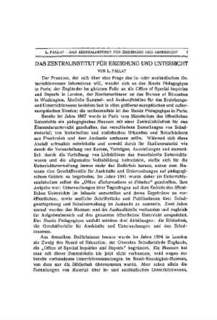 Das Zentralinstitut für Erziehung und Unterricht