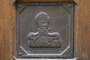 Bronzetafel mit Bildnis des Herzogs Wilhelm von Nassau