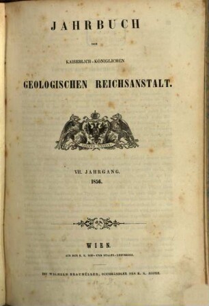 Jahrbuch der Geologischen Reichsanstalt. 7, 7. 1856