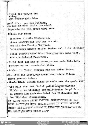 Stell dir vor ...
