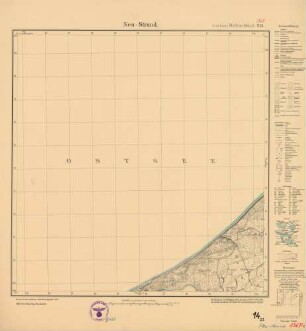 1367 (alte Nr.: 214) Neu-Strand, Meßtischblatt (4cm - Karte)