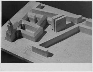 Wettbewerb Rathaus Neukölln (nicht realisiert), 2. Preis – Modellansicht. Berlin-Neukölln, Karl-Marx-Straße 83