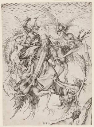 Der Heilige Antonius, von Dämonen gepeinigt