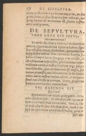 De Sepultura.