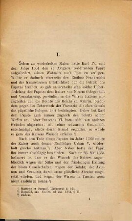 Der zweite Römerzug Kaiser Karls IV. : 1368 - 69 ; Inaugural-Dissertation