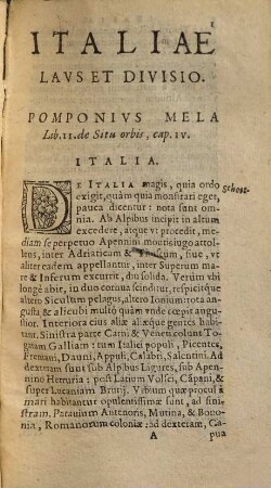 Itinerarii Italiæ Rervmq[ue] Romanarvm Libri Tres