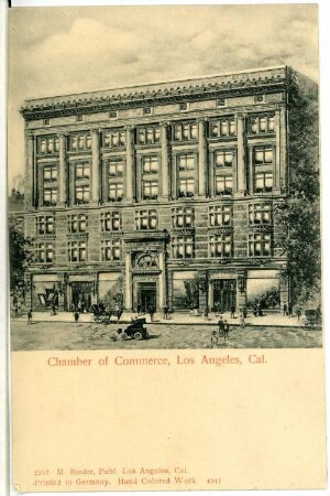 Los Angeles. Chamber of Commerce (1903-1904; William H. Allen), Los Angeles, Cal. Bemalte Fotografie