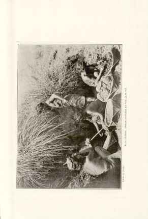 Plate LXXXVII. Samoki potters at the clay pit