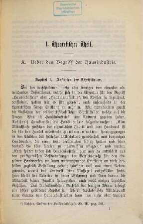 Ein Beitrag zur Darstellung der Hausindustrie in Rußland