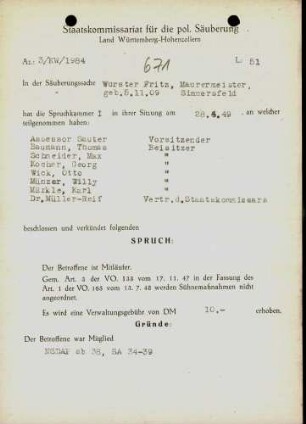 Wurster, Fritz