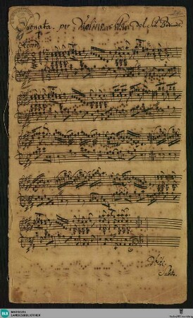Sonatas - Mus. Hs. 61 : vl, bc; A