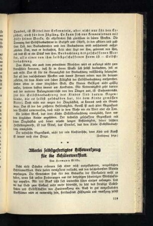 Allerlei selbsgefertigtes Hilfswerkzeug für die Schülerwerkstatt : (Fortsetzung folgt)