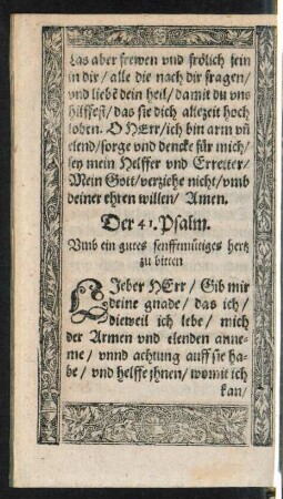 Der 41. Psalm. - Der 50. Psalm.