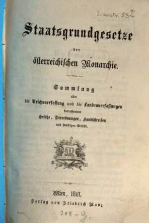 Staatsgrundgesetz der österreichischen Monarchie, 1