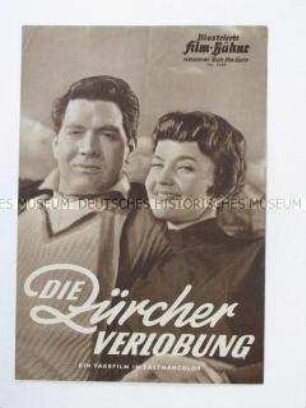 Programmzeitschrift "Illustrierte Film-Bühne" zu dem deutsche Spielfilm "Die Zürcher Verlobung"