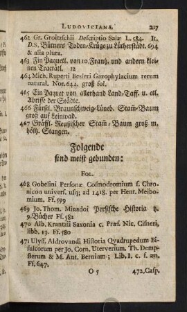 217-227, Folgende sind meist gebunden: