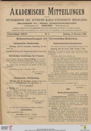 Nr. 4 (12. November 1898)