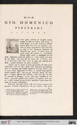Gio. Domenico Piestrini pittore
