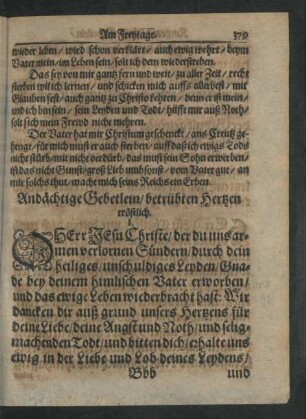 Andächtige Gebetlein/ betrübten Hertzen tröstlich.