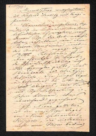 Handschriftliches Schreiben von Schlegel an Heuglin