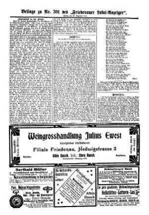 Beilage zu Nr. 301