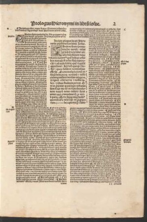 Incipit prologus beati Hieronymi presbyteri in librum Josue.