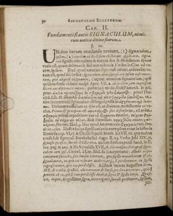 Cap. II. Fundamenti stantis Signaculum, nimirum notitia divina suorum.
