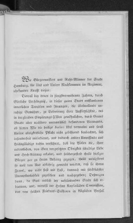 Unions-Receß des Raths.