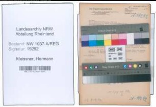 Entnazifizierung Hermann Meissner , geb. 00.00.0000 ()