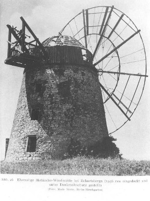 Eckartsberga. Turmholländer, Baujahr 1831, vor 1956, Repro