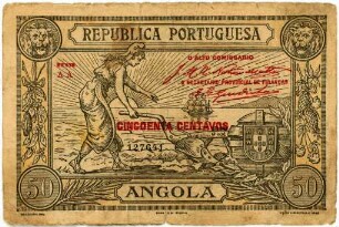 Geldschein, 50 Centavos, 1921
