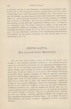 Zweites Kapitel. Die etruskische Baukunst.