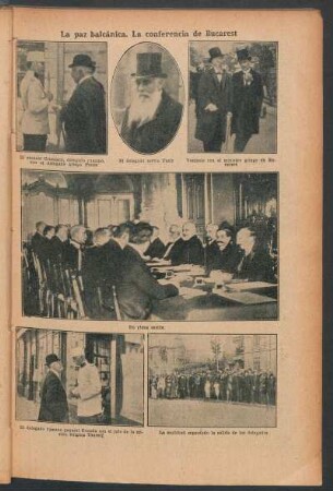 La paz balcánica.- La conferencia de Bucarest