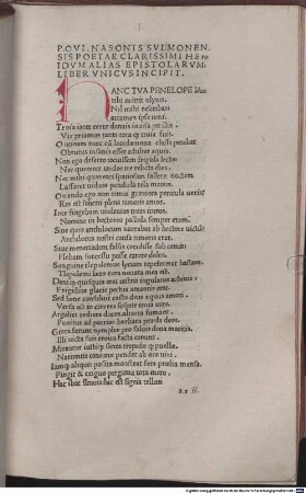 Metamorphoses : mit Exsilium Ovidii von Domitius Calderinus und Versen aus Ovids Tristia (I,7. 35-40). [1-3], [2]