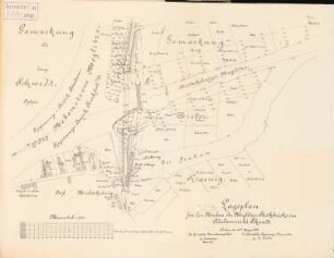 Meglitze-Flutbrücke im Oderdamm, Schwedt/Oder: Lageplan 1:1000