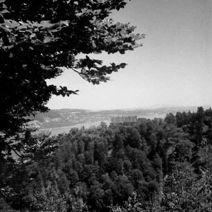 Landschaft mit Blick auf den Bodensee bei Bodman