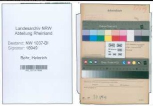 Entnazifizierung Heinrich Behr , geb. 13.03.1895 (Kaufmann)