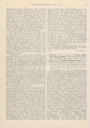 72-74 [Rezension] Fulliquet, Georges, La pensée religieuse dans le Nouveau Testament