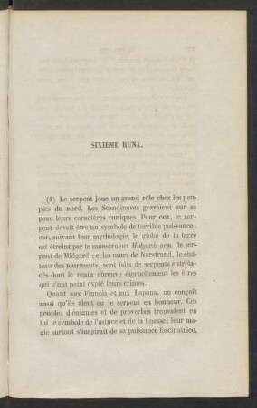 Sixième Runa.