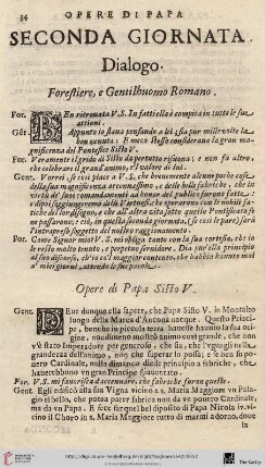 Dialogo Forestiere, e Gentilhuomo Romano