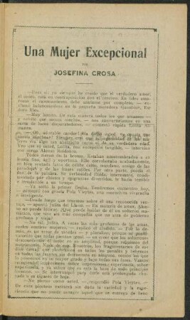 Una mujer excepcional [Parte única]