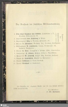 Der Vorstand der sächsischen Missionskonferenz