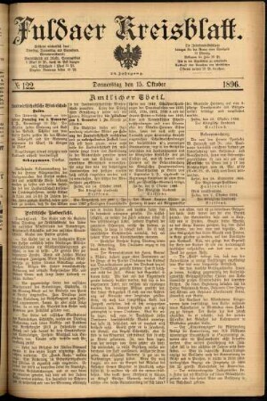 Ausgabe vom Donnerstag, den 15. Oktober 1896.