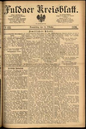 Ausgabe vom Donnerstag, den 15. Oktober 1896.
