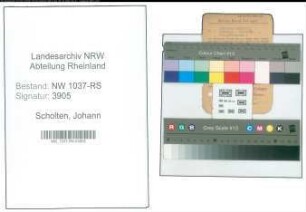 Entnazifizierung Johann Scholten , geb. 23.02.1913 (Polizeibeamter)